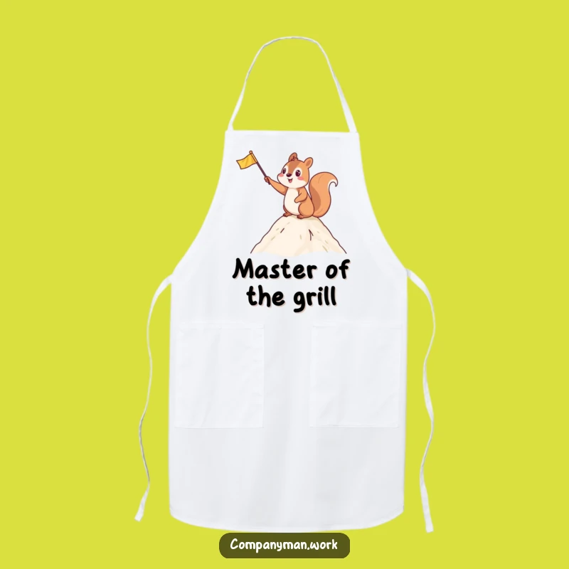 Funny Squirrel Chef Apron: Victorious Cooking with a Cheerful Flair