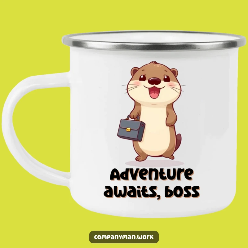 Funny Otter Business Camping Mug: Outdoor Adventures and Deal-Closing Joy