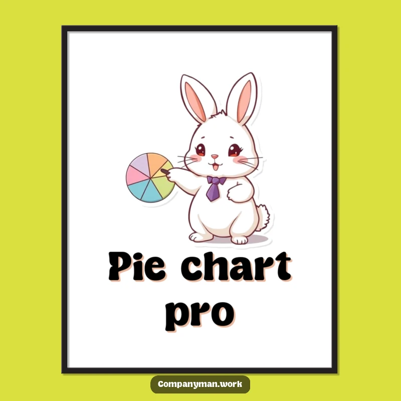 Funny Rabbit Business Digital Art: Printable Professional Decor
