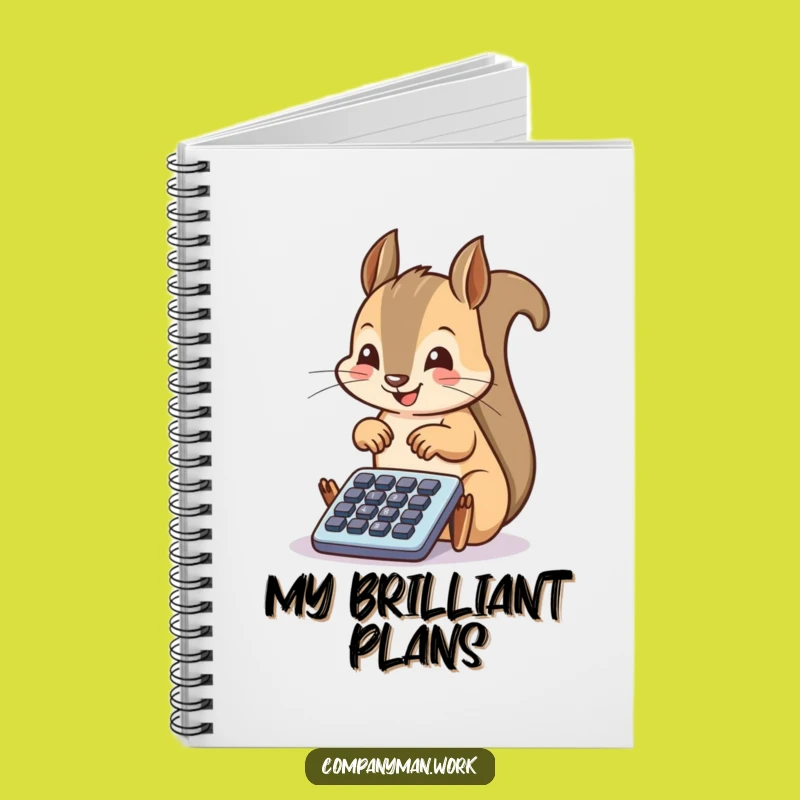 Funny Squirrel Calculator Notebook: Jot Down Ideas with Woodland Wit