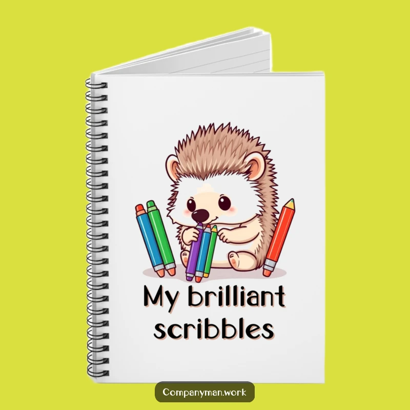 Funny Hedgehog Pen Sorter Notebook: Organize Your Thoughts with Woodland Wit