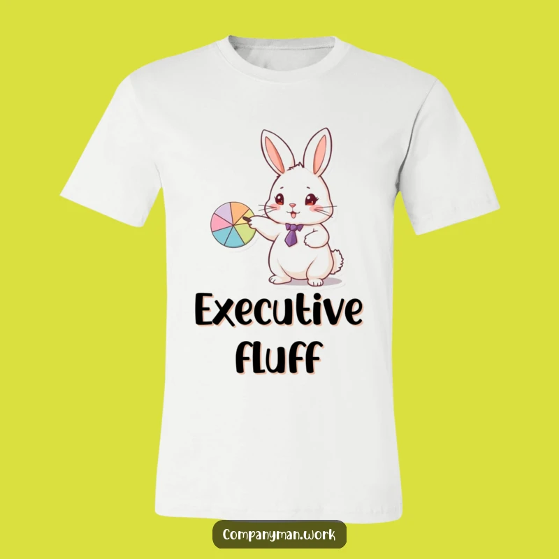 Funny Rabbit Business T-Shirt: Dapper Data Presenter Tee