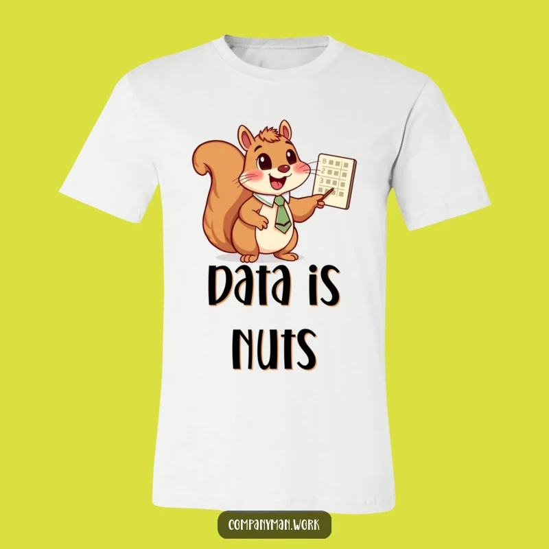 Funny Squirrel Chart T-Shirt: Hilarious Gift for the Data Enthusiast